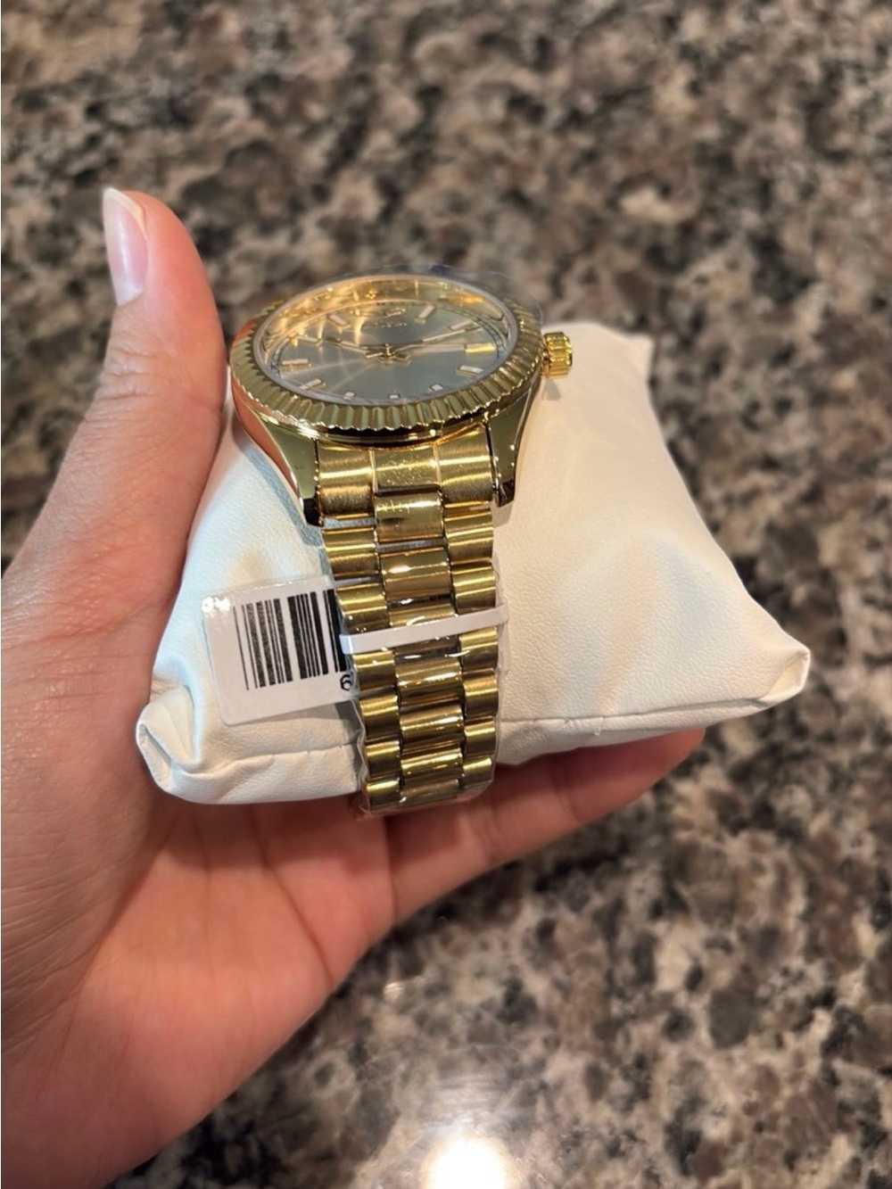 Invicta Men's Gold-Tone Stainless Steel Watch with Silver Dial NWT - Picture 2 of 7